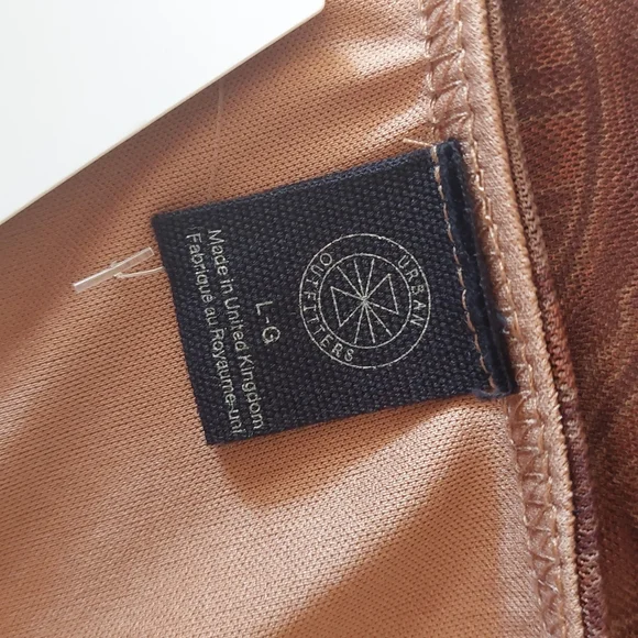 NWT Urban Outfitters Paisley Mesh Off Shoulder Dress - Picture 10 of 12